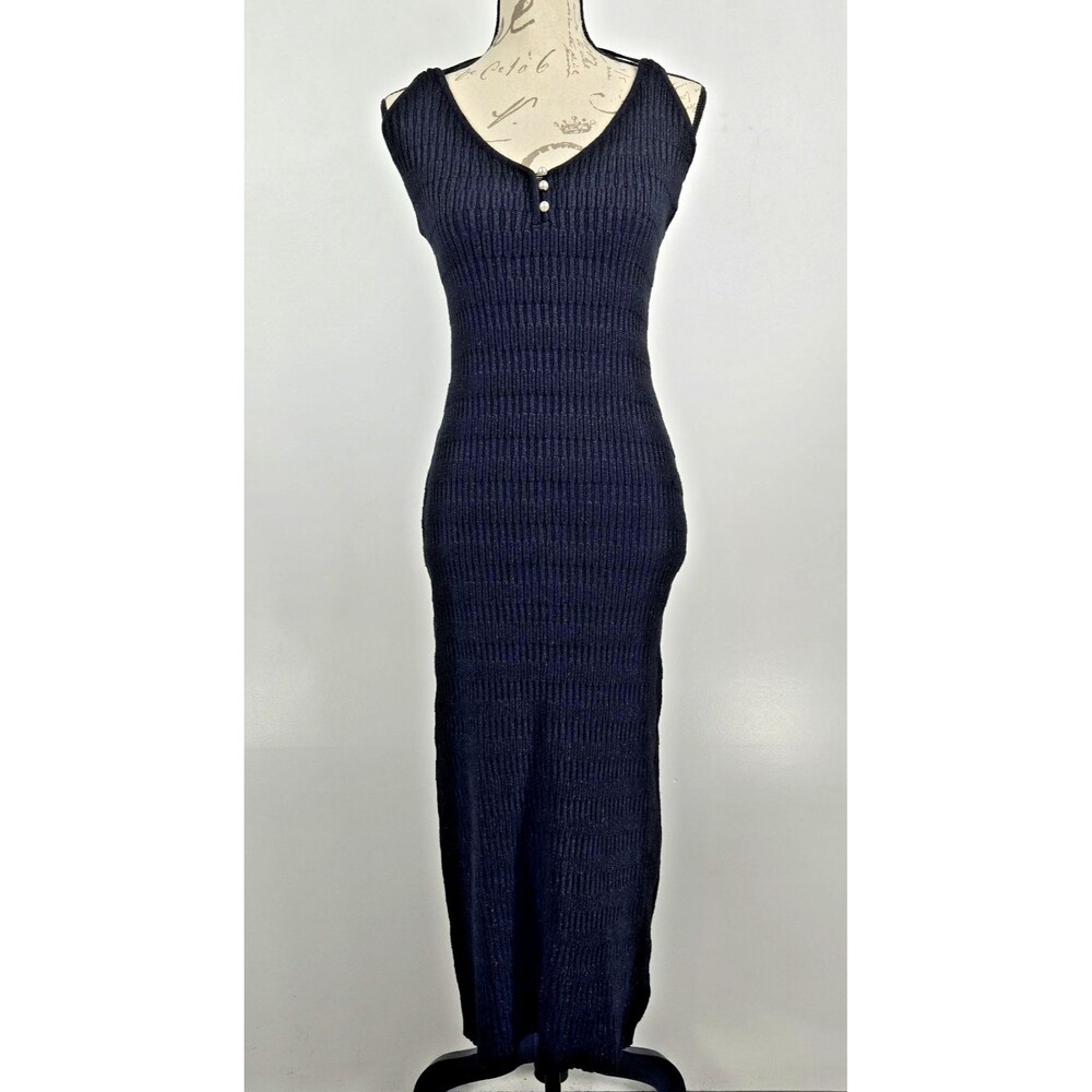 Torn by Ronny Kobo Women's Size XS Black Metallic Ingrid‎ Dress NWT